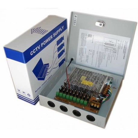 9 Way Camera Power Supply - 12V DC 16A