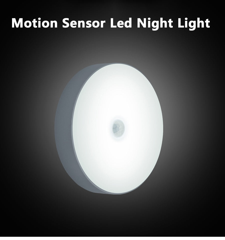 LED PIR Motion Sensor Night Light Auto On/Off For Bedroom Stairs Cabinet Wardrobe, Wireless
