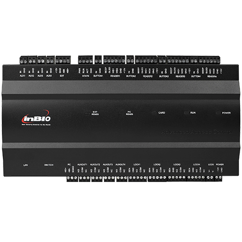 Inbio-460 four door Access Control System with Power Supply and Metal Cover