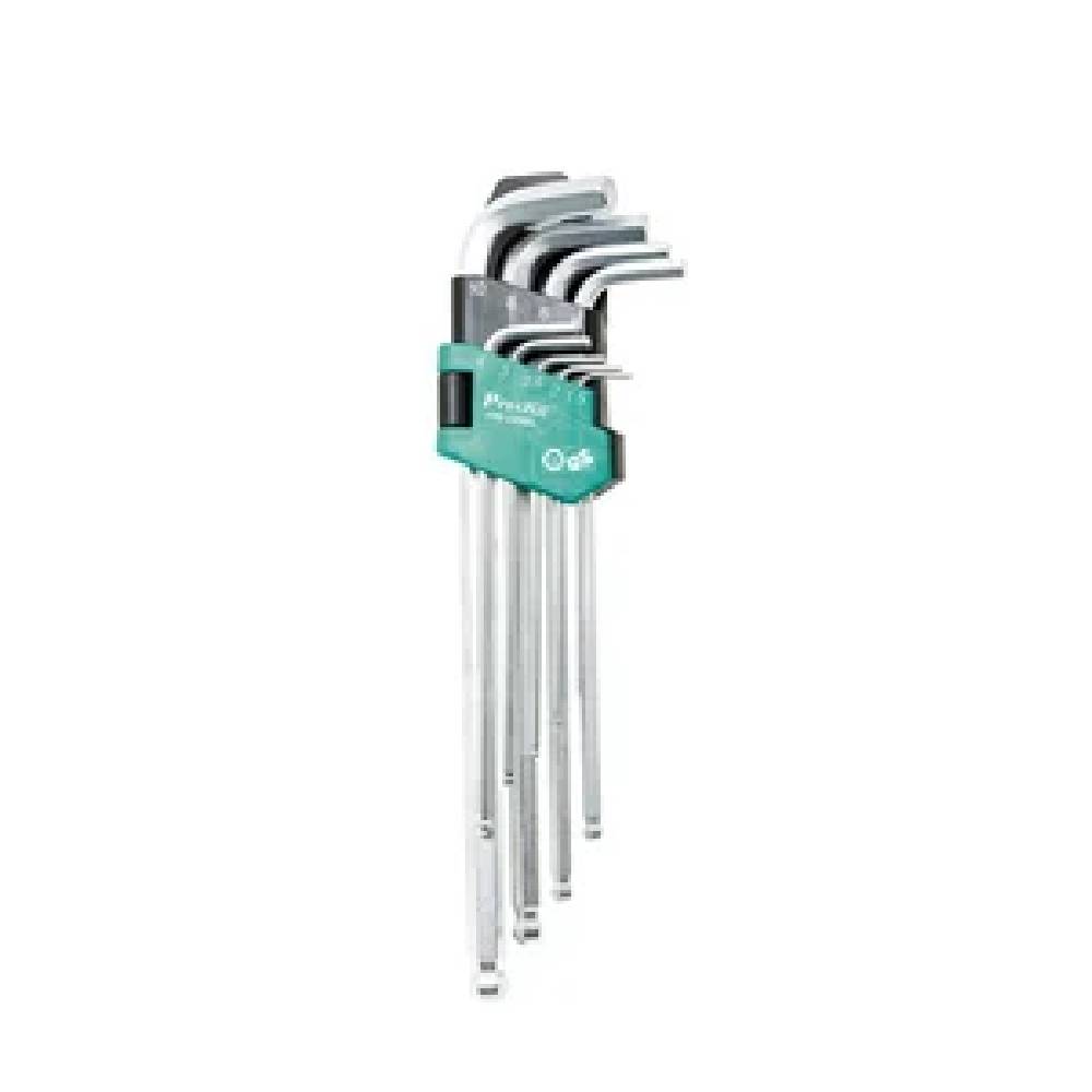 9 Pcs Long Arm Hex Key Set (1.5,2,2.5,3,4,5,6,8,10mm)