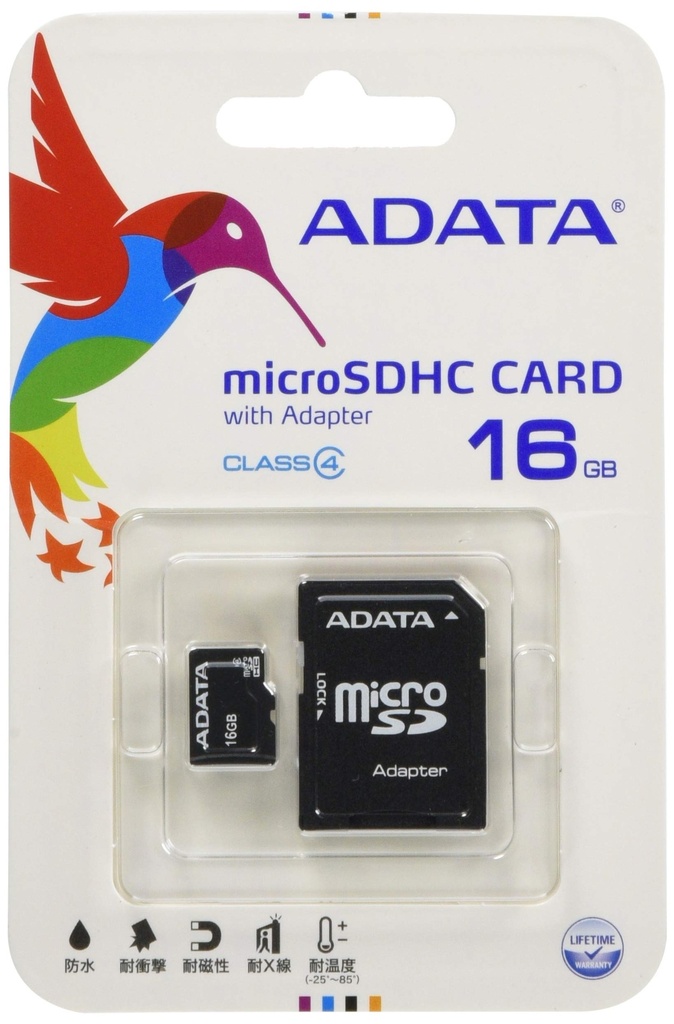ADATA Micro SD 16GB Class4 Card with Adapter