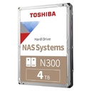 Toshiba HDD 3.5" SATA NAS N300 4TB 7200RPM 256MB