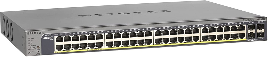 Netgear GS752TP 48-Port Gigabit PoE-Compliant Managed Network Switch with SFP (384W)