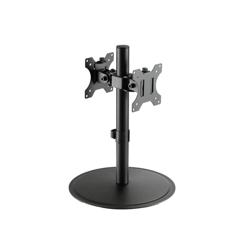 Articulating Single Pole Dual Monitor Mount Stand 17" - 32"
