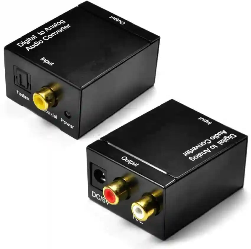 Optical Toslink Signal Digital To Analog Audio Converter Adapter