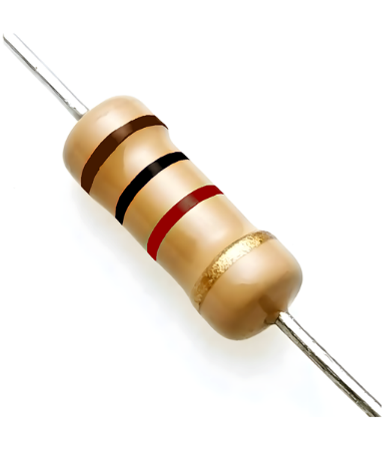 Carbon film Resistor 1.2k Ohms 1/4W