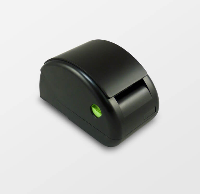Black 58mm Thermal Receipt Printer, GB/Int'l font, Serial+USB Interface, w/cutter, w/o QR code USB cable PVR EU (UTP)