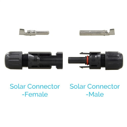 MC4 connectors for series connections1000V Max 30A Male and Female (Pair)