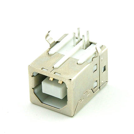 USB 2.0 Type-B Replacement Port - Female Right-Angle Jack Connector for Printers