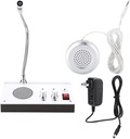 Dual-Way Talk Through Intercom Counter Speaker System With External Speaker And 12V Power Supply