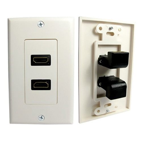 HDMI 2 port 90 degree faceplate