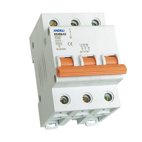 Miniature Circuit Breaker DZ47N-63 3P 10A