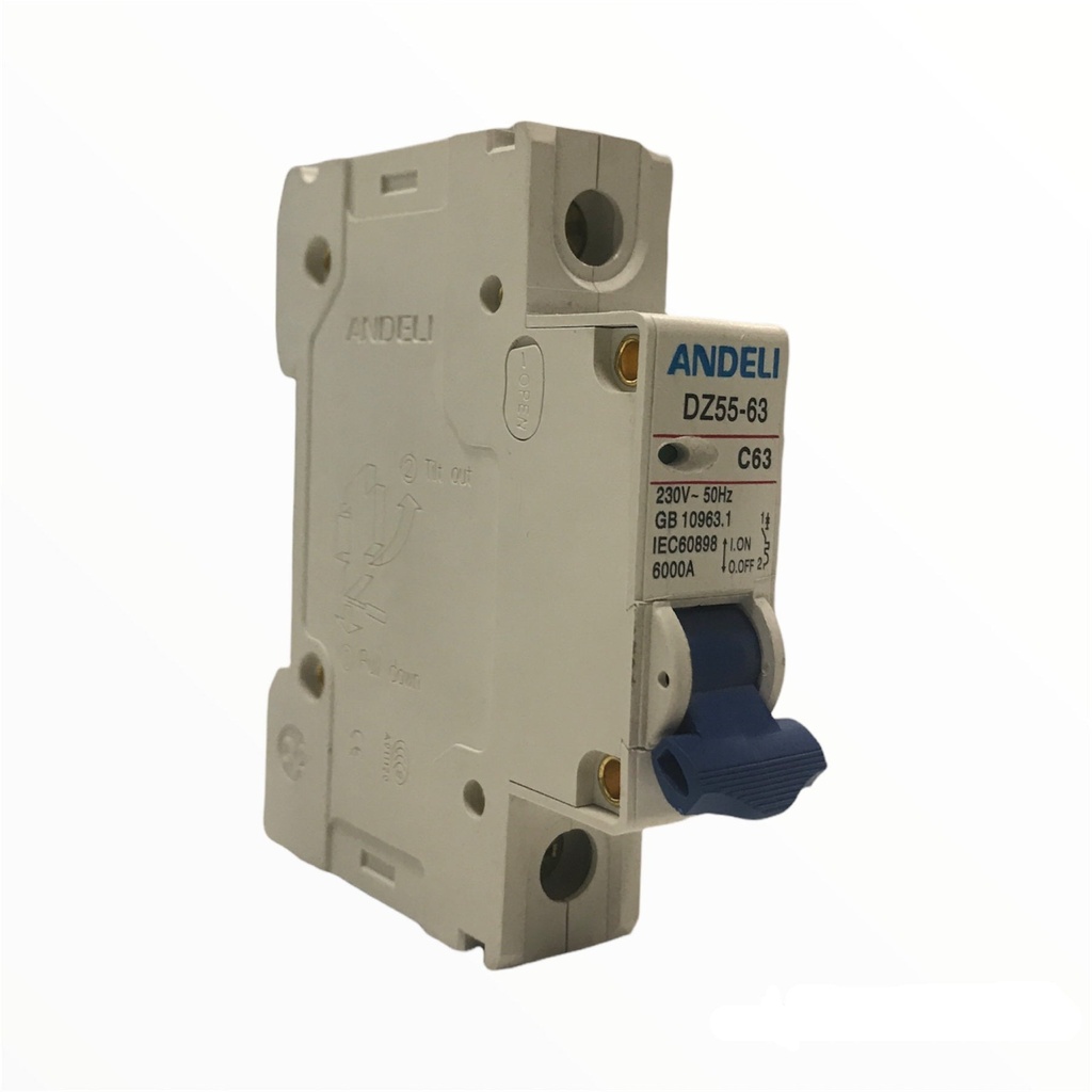 Miniature Circuit Breaker DZ55-63 1P 63A