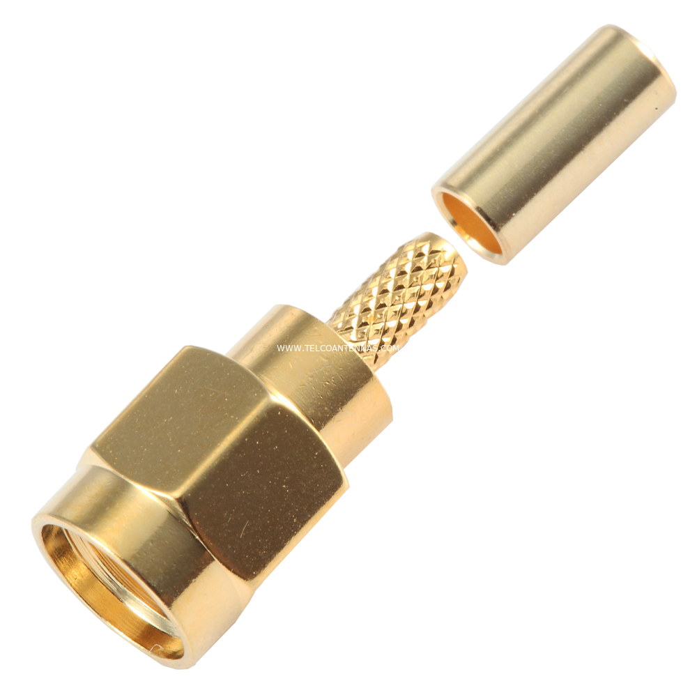 RG58 Male SMA  Crimp Connector