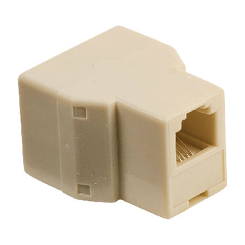 RJ11 female to 2xRJ11 female coupler
