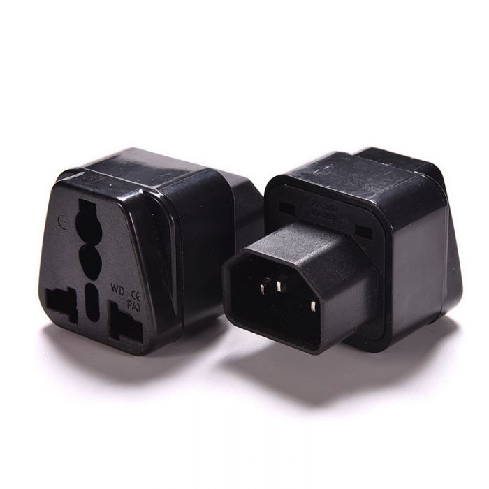 IEC to UK socket adapter