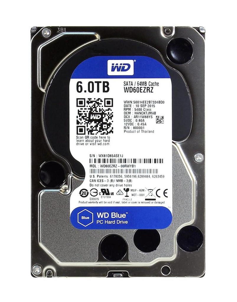 WD 6TB WD60EZRZ 3.5 SATA HARD DISK BLUE