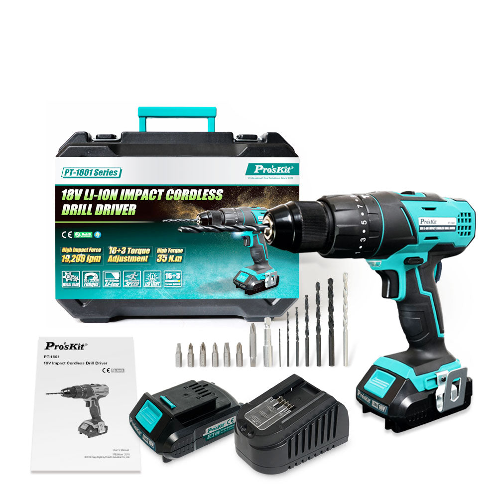18V Li-Ion Impact Cordless Drill Driver