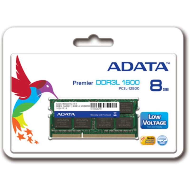 ADATA 8GB DDR3L 1600MHz Laptop RAM 1.3V