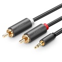 UGREEN 3.5mm Male to 2 RCA Male audio cable  5M