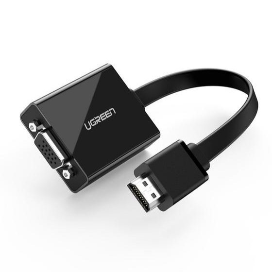 UGREEN HDMI to VGA + 3.5MM Audio+Mirco USB converter Black