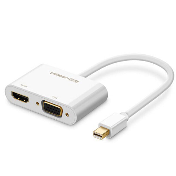 Mini dp to HDMI+VGA female adapter