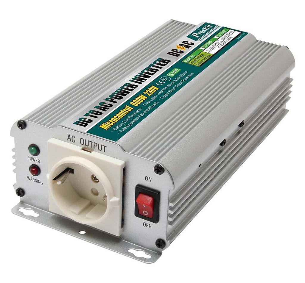 DC to AC Power Inverter 24V DC to 230V AC 50Hz 600W