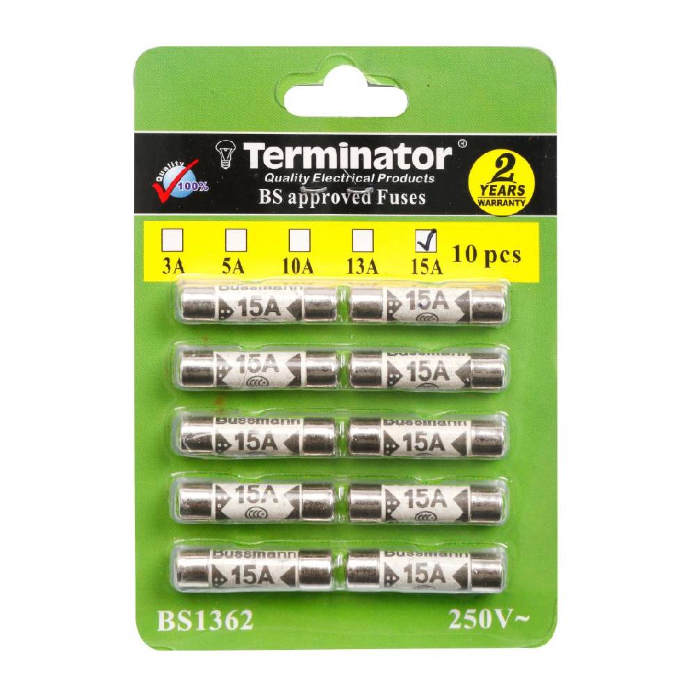 Ceramic Fuse 500V 15A 30x10mm