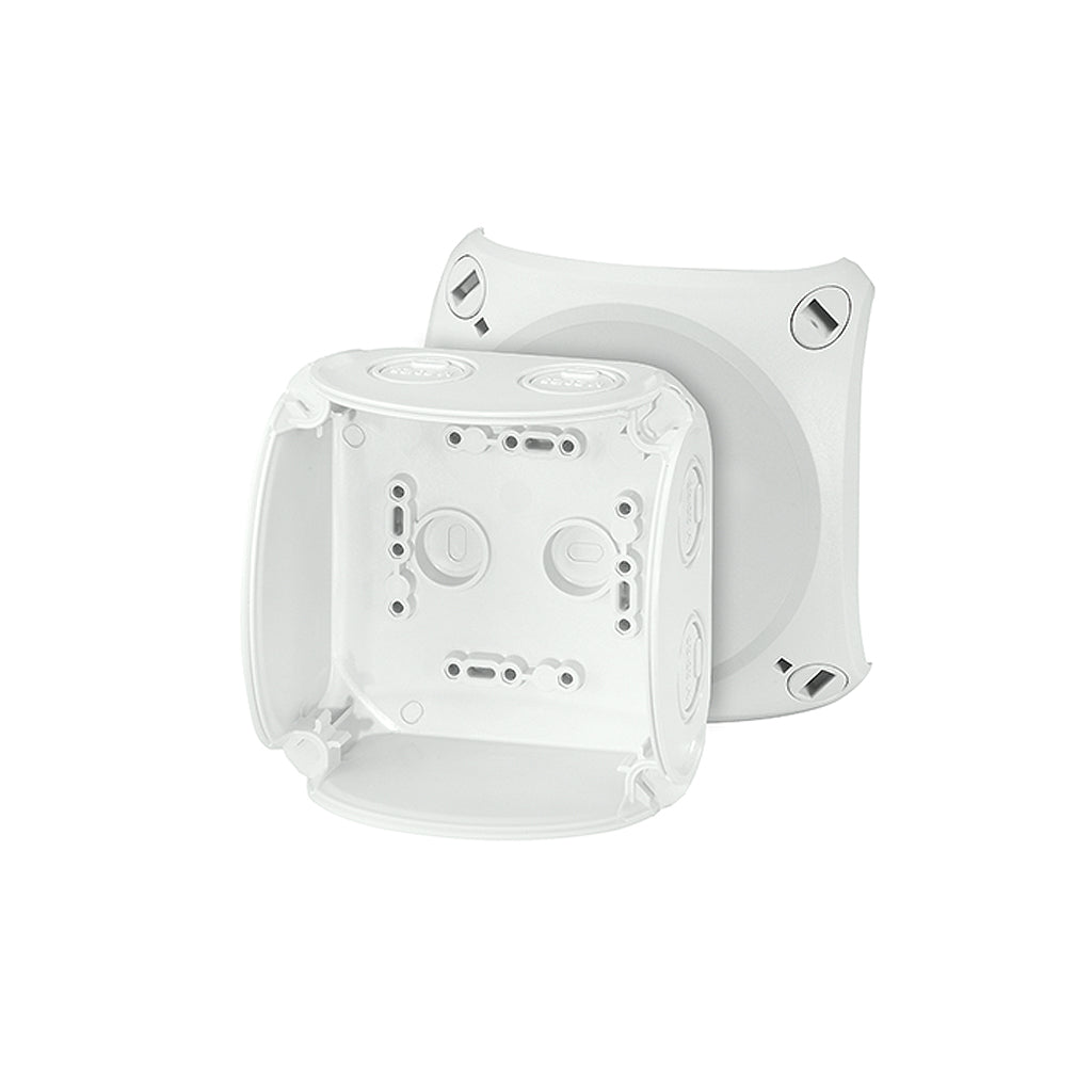 Cable junction box without terminals W 104 x H 104 x D 70 mm Weatherproof