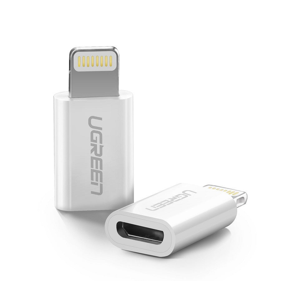 Lightning to Micro USB Adapter White