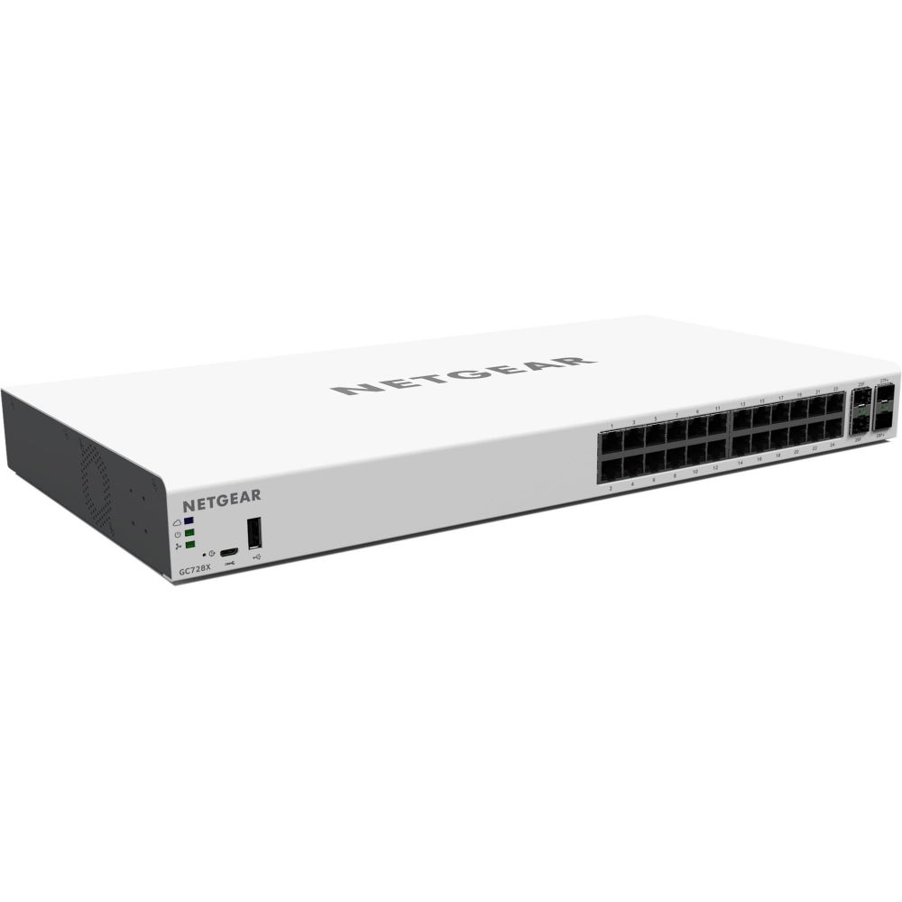 NetGear Insight Managed 24-Port Gigabit Ethernet Smart Cloud Switch with 2 SFP and 2 SFP+ 10G Fiber Ports