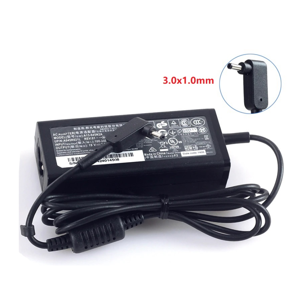 ACER Laptop Adaptor 19V 2.37A (3.0*1.1mm)