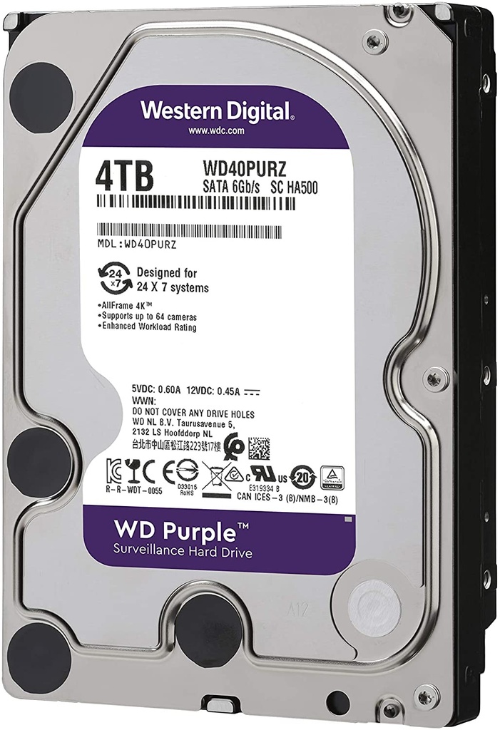 WD Purple Surveillance Hard Disk 4 TB
