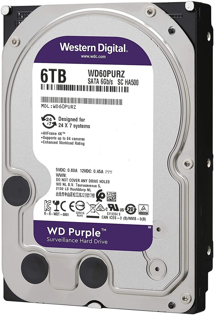 WD Purple Surveillance Hard Disk 6TB