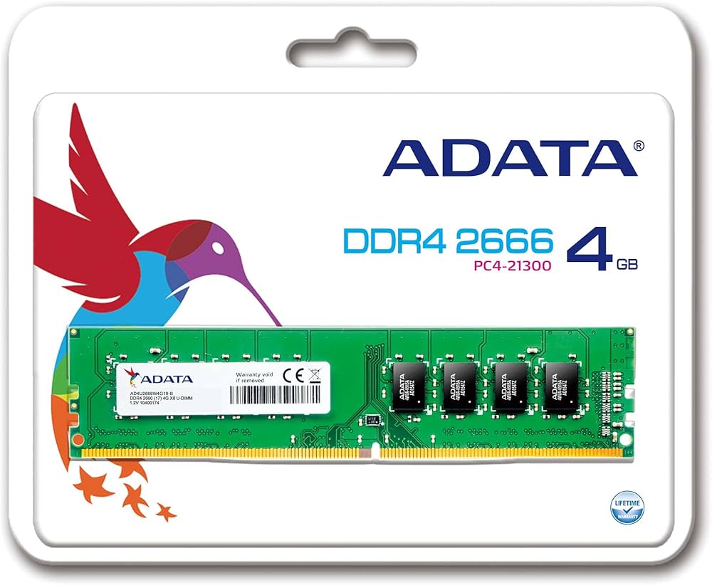  ADATA DDR4 U-DIMM 4 GB 2666MHz Desktop RAM