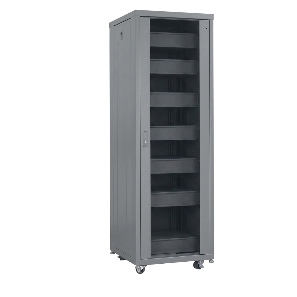 35U Server Rack width x depth 600X1000MM  Ivory/Grey With Separate Door