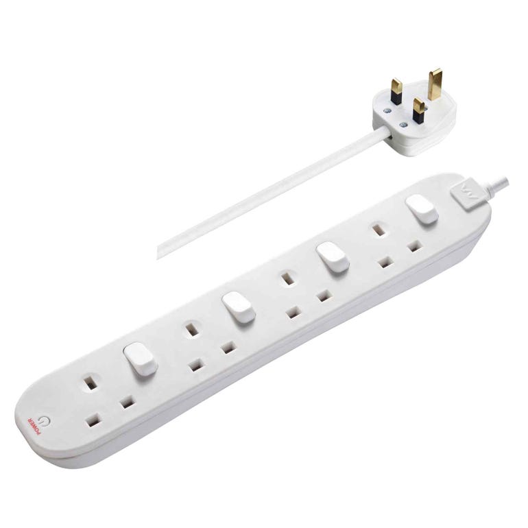 4 Socket Extension Board - 2M