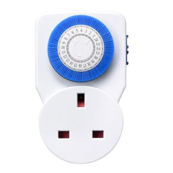 Analogue Mechanical Segment Timer Socket 24 hour