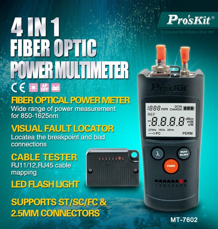 4 IN 1 FIBER OPTIC POWER MULTIMETER