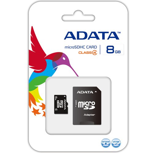 ADATA Micro SD 8GB Class 4 Card with Adapter