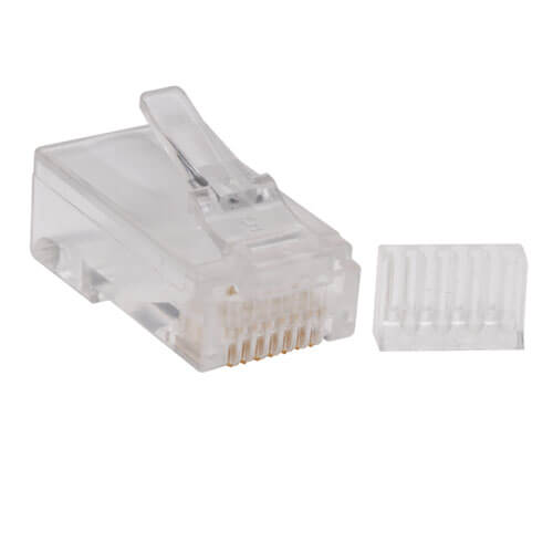 Cat5 jack with modular plug