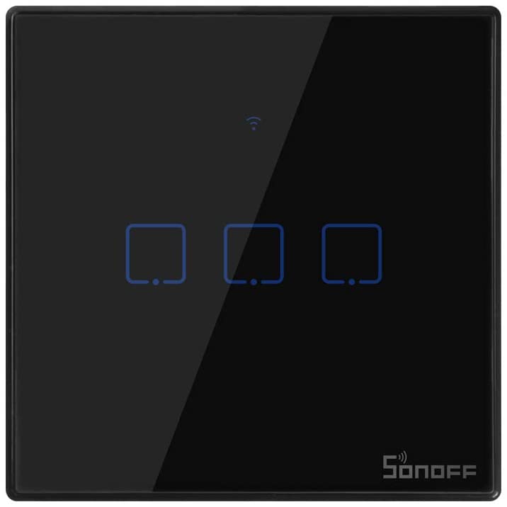 SONOFF Smart Touch Wall Switch 3 Gang Black