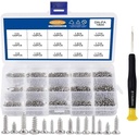 Ni Plated Carbon Steel Pan Head Silver Gray Screw M1