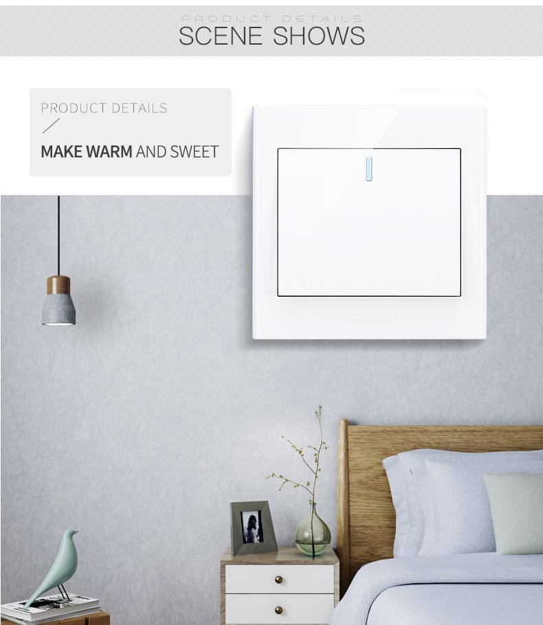 250V 10A 1Gang 1Way Switch