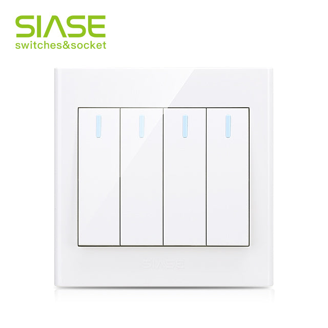 250V 10A 4Gang 1Way Switch