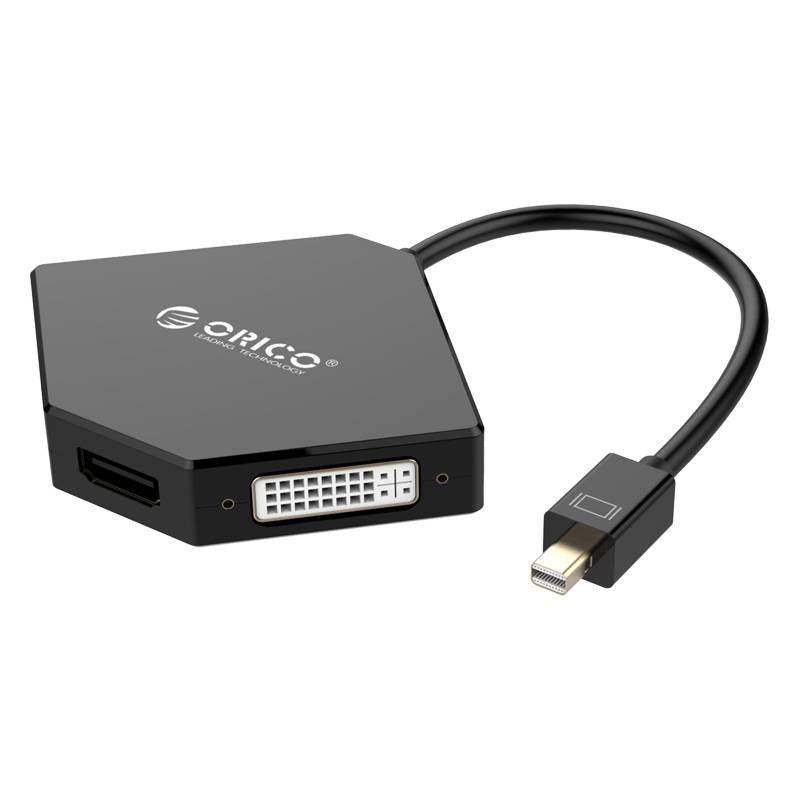 Cable Orico Mini Display Port to HDMI 4K/VGA/DVI DMP-HDV3S Blk
