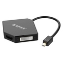 Cable Orico Mini Display Port to HDMI 4K/VGA/DVI DMP-HDV3S Blk