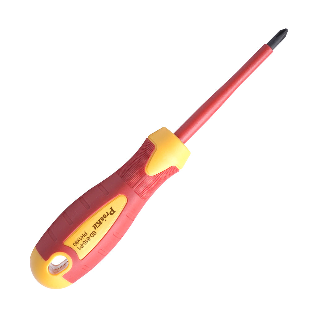 Insulated Screwdriver 80mm (+) VDE 1000V