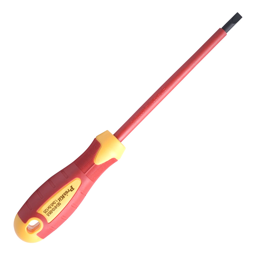 Insulated Screwdriver 125mm (-) VDE 1000V