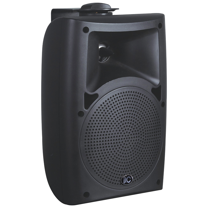 5"+1.5" Two way wall mounted  speaker,50W, 100V, ABS body, plastic grill, metal bracket, black